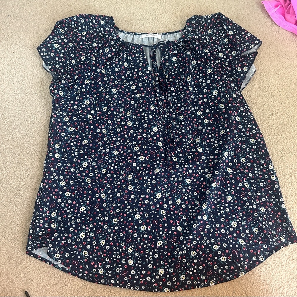 Floral Print Women's Blouse